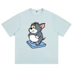 画像10: Unisex Fat Tom and Jerry prints T-shirt  男女兼用 ファットトムとジェリーユニセックスプリント 半袖 Tシャツ (10)