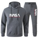 画像3: Unisex NASA Hoodie & Pants Sweat SetJacket and Pants Set　NASAフーディ＆パンツスウェットセットアップ上下  (3)