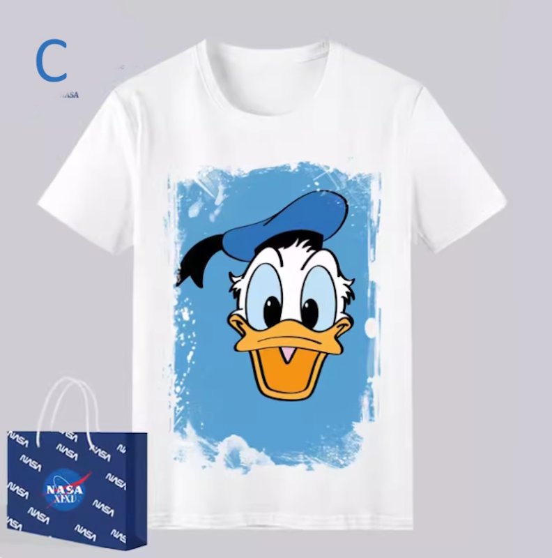画像4: Unisex Donald Duck and other prints T-shirt  男女兼用 ユニセックスドナルドダック＆アザープリント 半袖 Tシャツ (4)