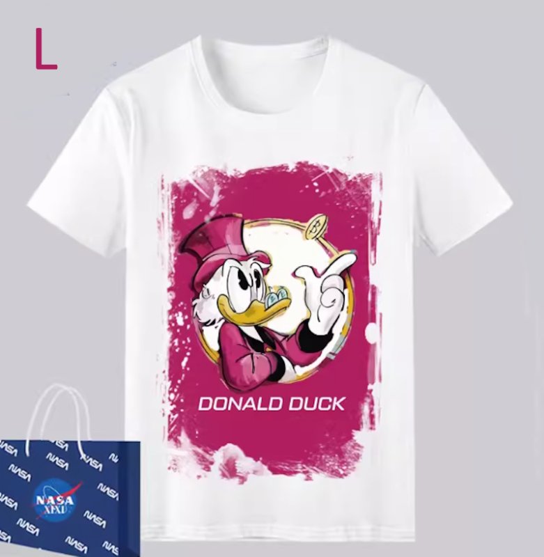 画像13: Unisex Donald Duck and other prints T-shirt  男女兼用 ユニセックスドナルドダック＆アザープリント 半袖 Tシャツ (13)