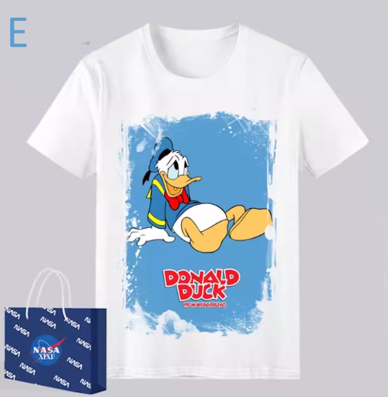 画像6: Unisex Donald Duck and other prints T-shirt  男女兼用 ユニセックスドナルドダック＆アザープリント 半袖 Tシャツ (6)