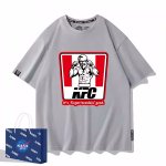 画像2: Unisex Kentucky Fried Chicken x Muscle Fighting Colonel Sanders prints T-shirt  男女兼用 ユニセックスケンタッキー×マッスルカーネル.サンダースプリント 半袖 Tシャツ (2)