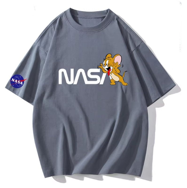 画像7: Unisex NASA x Tom and Jerry prints T-shirt  男女兼用 NASA×トム＆ジェリーユニセックスプリント 半袖 Tシャツ (7)