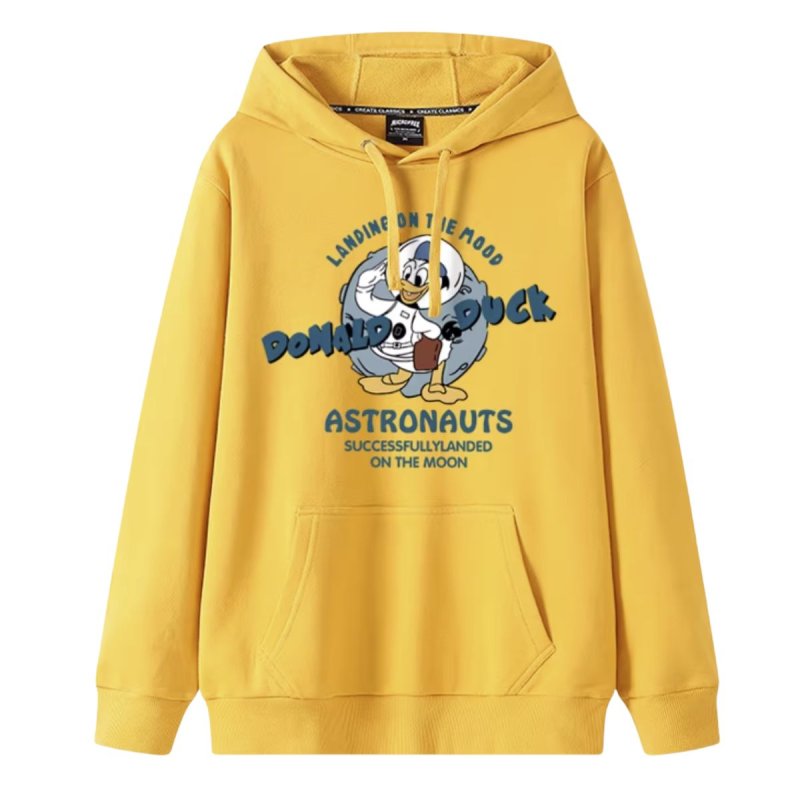 画像4: Donald Duck astronaut long-sleeved Hoodie Sweat  宇宙飛行士 ドナルドダック スウェット フーディパーカー 男女兼用 ユニセックス (4)
