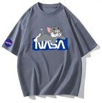 画像3: Unisex NASA x Tom and Jerry prints T-shirt  男女兼用 NASA×トム＆ジェリーユニセックスプリント 半袖 Tシャツ (3)