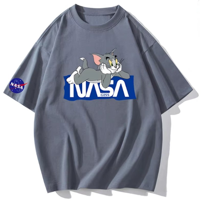 画像3: Unisex NASA x Tom and Jerry prints T-shirt  男女兼用 NASA×トム＆ジェリーユニセックスプリント 半袖 Tシャツ (3)