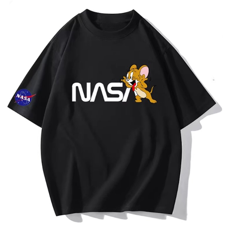 画像6: Unisex NASA x Tom and Jerry prints T-shirt  男女兼用 NASA×トム＆ジェリーユニセックスプリント 半袖 Tシャツ (6)