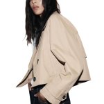 画像2: Double-breasted tailored short coat jacket　ダブルボタンテーラードショートコートジャケット (2)