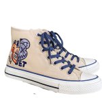 画像3: Unisex Half & Half KAWS High-top canvas  lace-up sneakers Shoes　 ユニセックス男女兼用ハーフ&ハーフカウズハイカットレースアップ キャンバススニーカーカジュアルシューズ (3)
