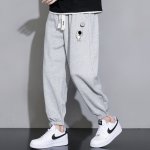 画像2: Astronaut print sweatpants 　宇宙飛行士プリント スウェット パンツ  男女兼用 ユニセックス  (2)