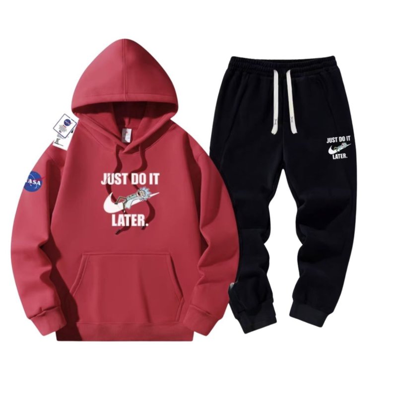 画像4: 26SS JUST DO IT LATER x Mickey sweat hoodie pants setup ユニセックス男女兼用 NASA×JUST DO IT LATER × ミッキー スウェットパーカー トレーナー パンツ セットアップ  (4)