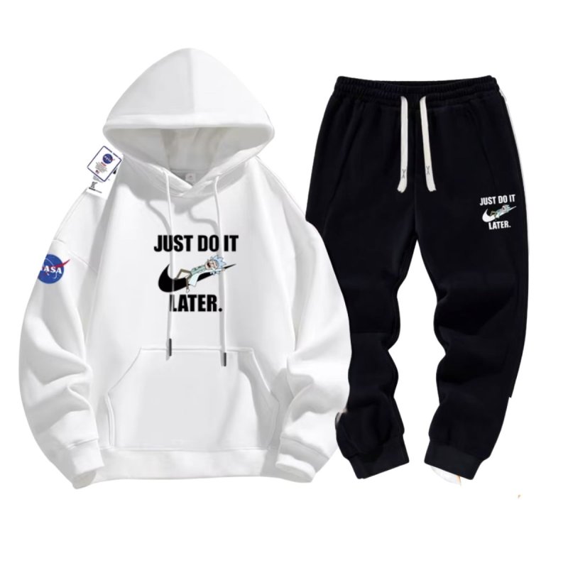 画像3: 26SS JUST DO IT LATER x Mickey sweat hoodie pants setup ユニセックス男女兼用 NASA×JUST DO IT LATER × ミッキー スウェットパーカー トレーナー パンツ セットアップ  (3)