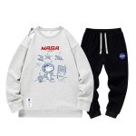 画像4: 26SS NASA x Snoopy sweat pants setup ユニセックス男女兼用 NASA × スヌーピー 宇宙飛行士 スウェット トレーナー パンツ セットアップ  (4)