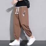画像4: Astronaut print sweatpants 　宇宙飛行士プリント スウェット パンツ  男女兼用 ユニセックス  (4)