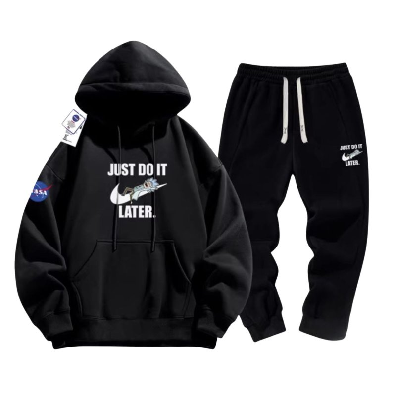 画像5: 26SS JUST DO IT LATER x Mickey sweat hoodie pants setup ユニセックス男女兼用 NASA×JUST DO IT LATER × ミッキー スウェットパーカー トレーナー パンツ セットアップ  (5)