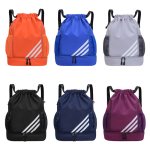 画像8: 3-Line Drawstring Large Capacity BackpackTote shoulder bag ユニセックス男女兼用 3ライン巾着ラージキャパシティーバックパックリュックトート ショルダーバッグ (8)