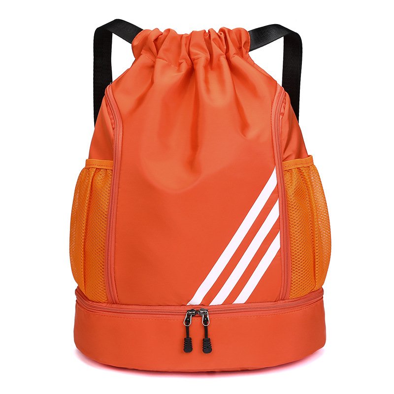 画像6: 3-Line Drawstring Large Capacity BackpackTote shoulder bag ユニセックス男女兼用 3ライン巾着ラージキャパシティーバックパックリュックトート ショルダーバッグ (6)