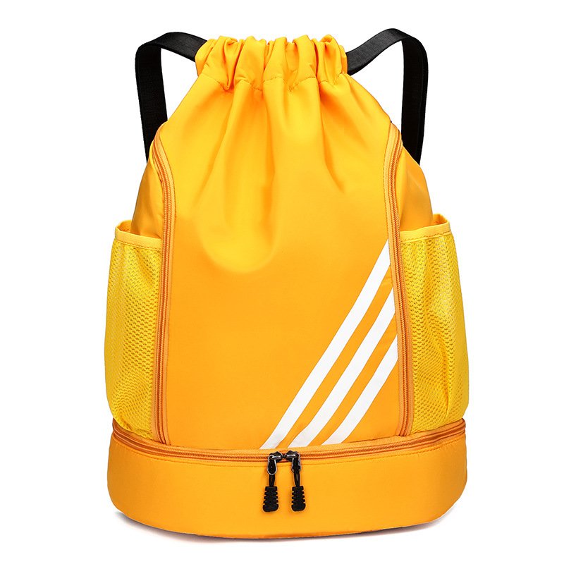 画像5: 3-Line Drawstring Large Capacity BackpackTote shoulder bag ユニセックス男女兼用 3ライン巾着ラージキャパシティーバックパックリュックトート ショルダーバッグ (5)