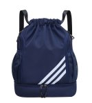 画像4: 3-Line Drawstring Large Capacity BackpackTote shoulder bag ユニセックス男女兼用 3ライン巾着ラージキャパシティーバックパックリュックトート ショルダーバッグ (4)