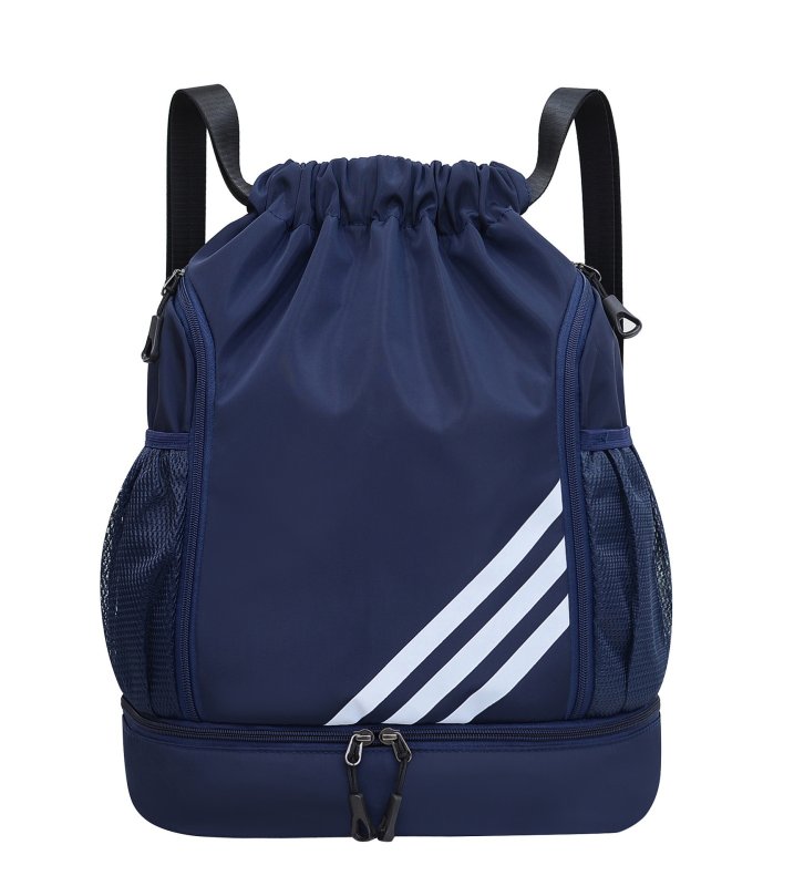 画像4: 3-Line Drawstring Large Capacity BackpackTote shoulder bag ユニセックス男女兼用 3ライン巾着ラージキャパシティーバックパックリュックトート ショルダーバッグ (4)