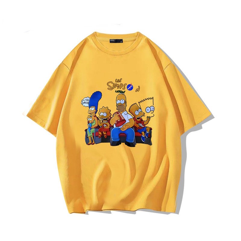 画像7: Unisex Relaxed Simpsons Family x NASA prints T-shirt  男女兼用 ユニセックスリラックスシンプソンズファミリー×ナサNASAプリント 半袖 Tシャツ (7)