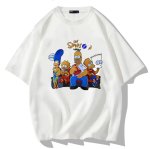 画像2: Unisex Relaxed Simpsons Family x NASA prints T-shirt  男女兼用 ユニセックスリラックスシンプソンズファミリー×ナサNASAプリント 半袖 Tシャツ (2)