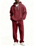 画像13: Unisex Waffle knit hooded sweatshirt & sweatpants set Jacket and Pants Set　ワッフルニット フーディスウェットシャツ＆スウェットパンツセットアップ上下  (13)
