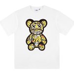 画像1: Unisex Smile kaws Bear prints T-shirt  男女兼用 ユニセックススマイルベアカウズプリント 半袖 Tシャツ (1)