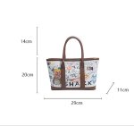 画像6: Woman’s Graphic Pop Art Bear Print Canvas Tote Shoulder Bag 　グラフィックポップアートベアプリントキャンバス トートショルダーバッグ (6)