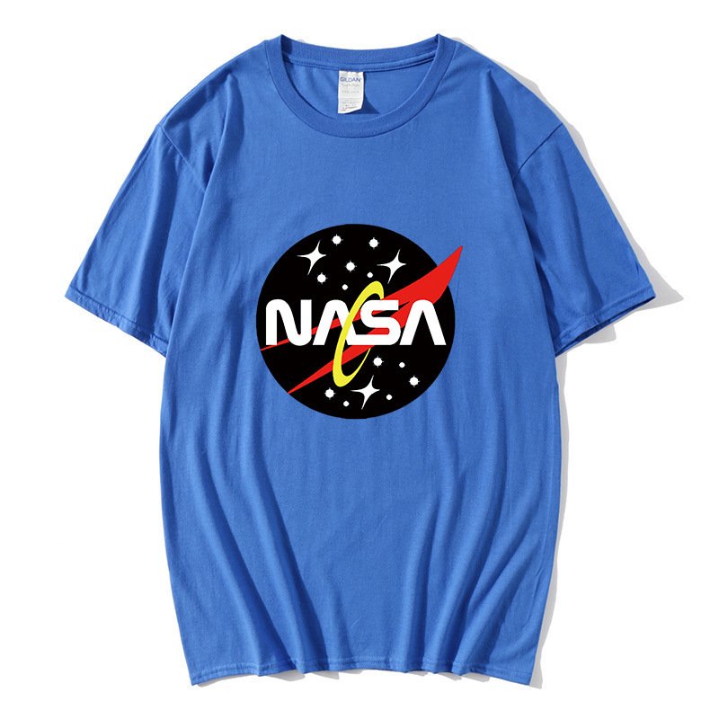 画像1: Unisex NASA x Roundstar Print  T-shirt  男女兼用 ユニセックスナサNASA×ラウンドスター星プリント 半袖 Tシャツ (1)