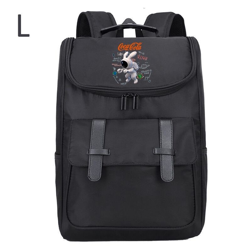 画像13: NASA x One-Point Emblem Print Backpack Tote Shoulder Bag ユニセックス男女兼用 NASAナサ×ワンポイントエンブレムプリント バックパック リュックサック トートショルダーバッグ (13)