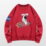 画像9: Unisex NASA x Rockets & Astronauts Print Long-Sleeve Sweatshirt   男女兼用 ユニセックスNASA×ロケット＆宇宙飛行士プリント 長袖スウェットトレーナー (9)