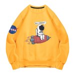 画像1: Unisex NASA x Rockets & Astronauts Print Long-Sleeve Sweatshirt   男女兼用 ユニセックスNASA×ロケット＆宇宙飛行士プリント 長袖スウェットトレーナー (1)