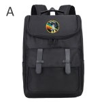 画像2: NASA x One-Point Emblem Print Backpack Tote Shoulder Bag ユニセックス男女兼用 NASAナサ×ワンポイントエンブレムプリント バックパック リュックサック トートショルダーバッグ (2)