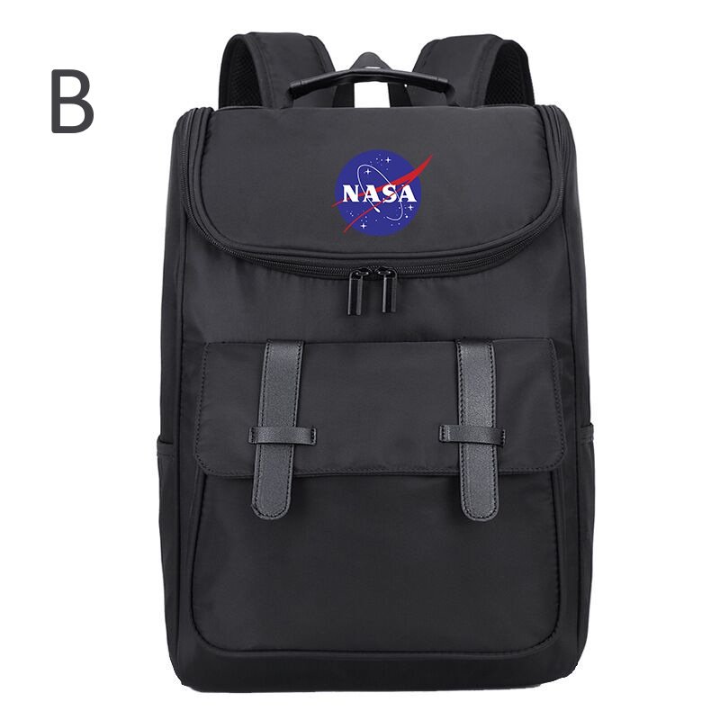 画像3: NASA x One-Point Emblem Print Backpack Tote Shoulder Bag ユニセックス男女兼用 NASAナサ×ワンポイントエンブレムプリント バックパック リュックサック トートショルダーバッグ (3)