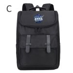 画像4: NASA x One-Point Emblem Print Backpack Tote Shoulder Bag ユニセックス男女兼用 NASAナサ×ワンポイントエンブレムプリント バックパック リュックサック トートショルダーバッグ (4)
