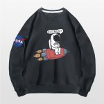 画像5: Unisex NASA x Rockets & Astronauts Print Long-Sleeve Sweatshirt   男女兼用 ユニセックスNASA×ロケット＆宇宙飛行士プリント 長袖スウェットトレーナー (5)