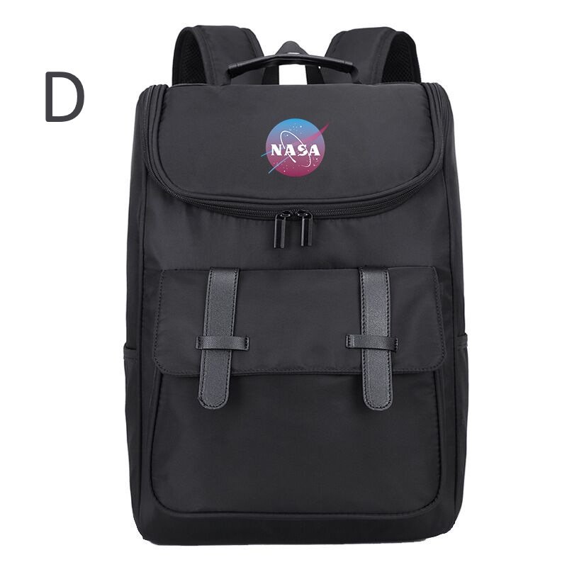 画像5: NASA x One-Point Emblem Print Backpack Tote Shoulder Bag ユニセックス男女兼用 NASAナサ×ワンポイントエンブレムプリント バックパック リュックサック トートショルダーバッグ (5)
