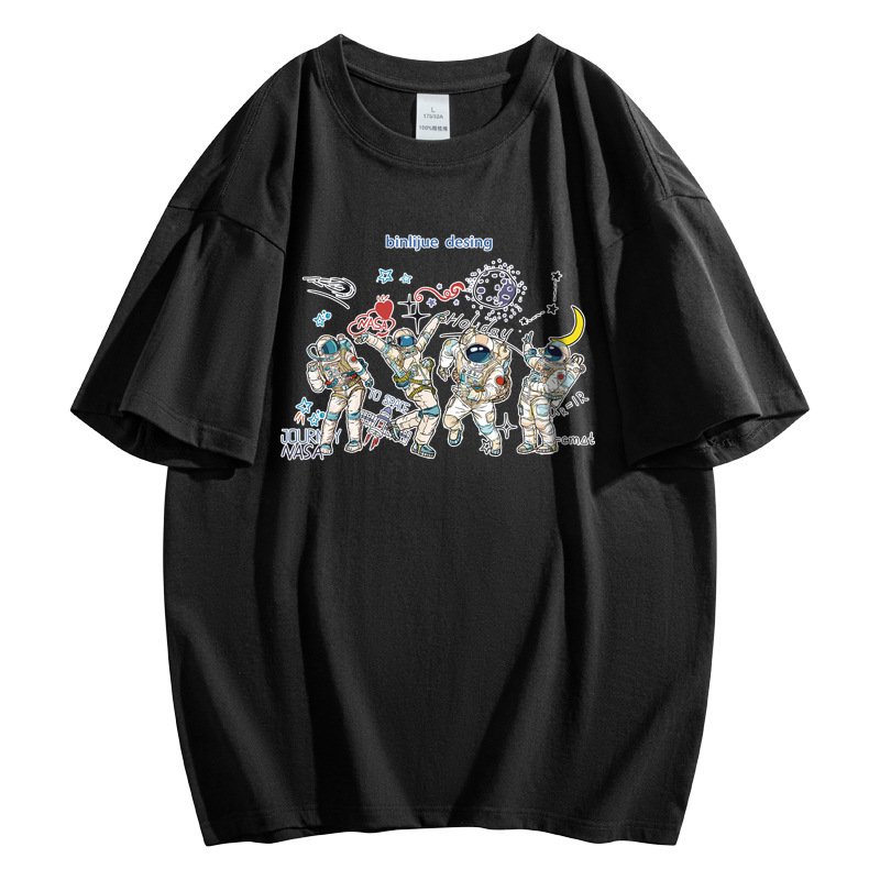 画像2: Unisex NASA x Dancing Astronauts Print  T-shirt  男女兼用 ユニセックスナサNASA×宇宙飛行士プリント 半袖 Tシャツ (2)