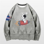 画像6: Unisex NASA x Rockets & Astronauts Print Long-Sleeve Sweatshirt   男女兼用 ユニセックスNASA×ロケット＆宇宙飛行士プリント 長袖スウェットトレーナー (6)