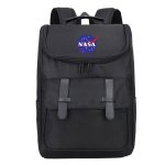画像1: NASA x One-Point Emblem Print Backpack Tote Shoulder Bag ユニセックス男女兼用 NASAナサ×ワンポイントエンブレムプリント バックパック リュックサック トートショルダーバッグ (1)