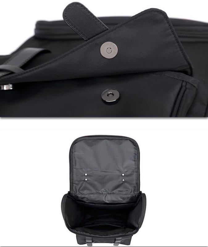 画像16: NASA x One-Point Emblem Print Backpack Tote Shoulder Bag ユニセックス男女兼用 NASAナサ×ワンポイントエンブレムプリント バックパック リュックサック トートショルダーバッグ (16)