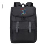 画像10: NASA x One-Point Emblem Print Backpack Tote Shoulder Bag ユニセックス男女兼用 NASAナサ×ワンポイントエンブレムプリント バックパック リュックサック トートショルダーバッグ (10)