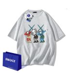 画像4: Dancing kaws x Cookie MonsterShort Sleeve T-Shirt　ユニセックス 男女兼用ダンシングカウズ×クッキーモンスタープリント半袖  Tシャツ (4)
