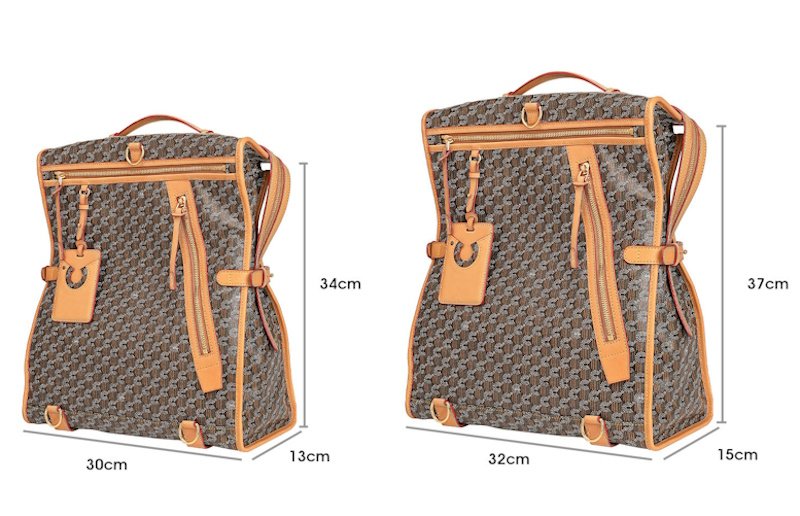 画像6: Unisex Cuisee/Cui Monogram Backpack Tote Shoulder Bag　ユニセックス男女兼用Cuisee/Cuiモノグラムバックパックトートショルダーバッグ (6)