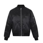画像3: M.E.D.M MEDM BLACK Star MA-1 White Duck Down Jacket Coat ユニセックス 男女兼用 星柄 ナイロン製 MA1 ホワイトダックダウン ジャケット (3)
