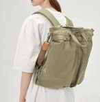画像8: NOTHOMME Large Capacity Nylon Waterproof Backpack Tote Shoulder Bag ユニセックス男女兼用 NOTHOMME ラージキャパシティナイロン バックパック リュックサック トートショルダーバッグ (8)