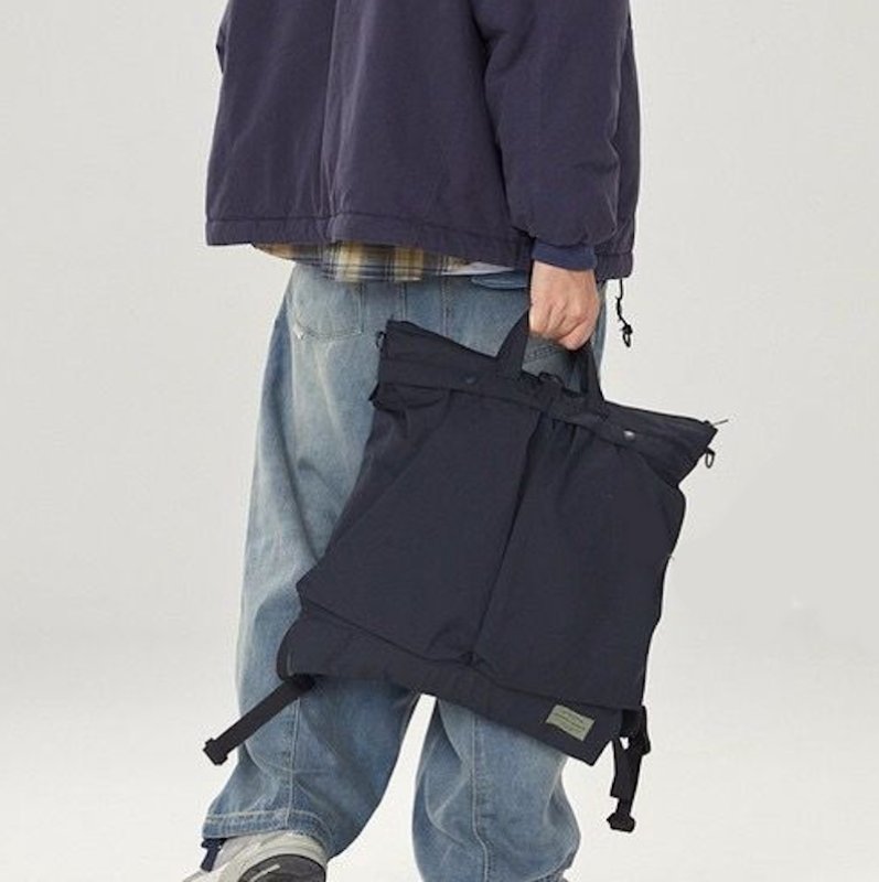 画像7: NOTHOMME Large Capacity Nylon Waterproof Backpack Tote Shoulder Bag ユニセックス男女兼用 NOTHOMME ラージキャパシティナイロン バックパック リュックサック トートショルダーバッグ (7)