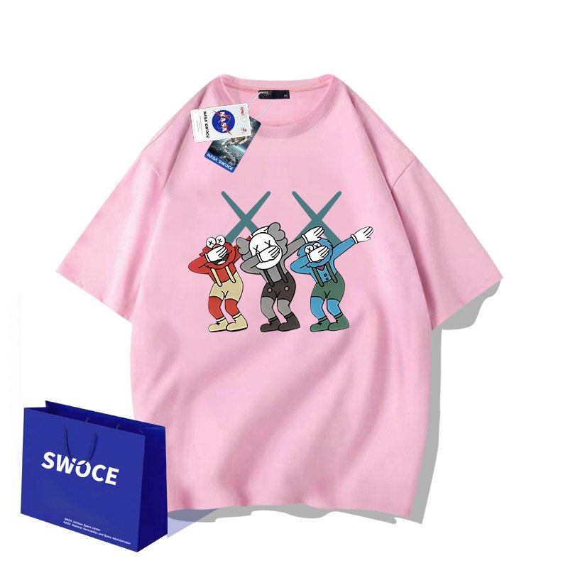 画像9: Dancing kaws x Cookie MonsterShort Sleeve T-Shirt　ユニセックス 男女兼用ダンシングカウズ×クッキーモンスタープリント半袖  Tシャツ (9)