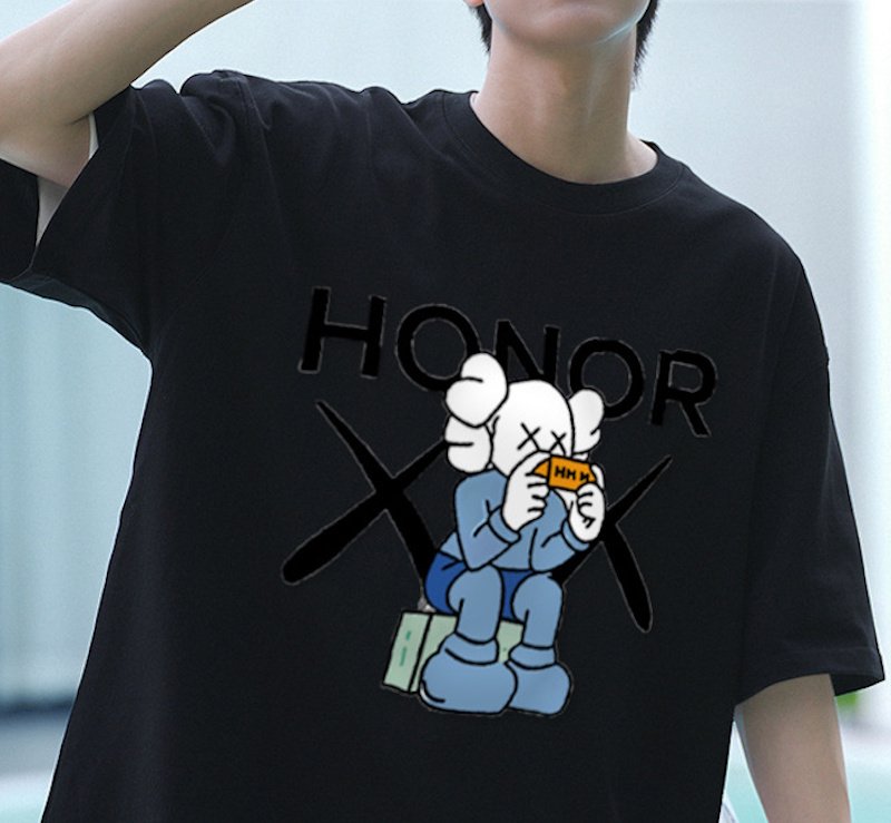 画像3: Unisex HONOR KAWS Print  T-shirt  男女兼用 ユニセックスHONOR KAWSカウズプリント 半袖 Tシャツ (3)